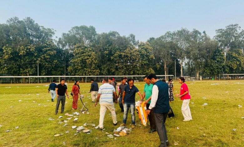 वीर गोर्खा कल्याण समिति ने चलाया सफाई अभियान