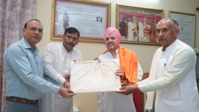 राज्य स्तरीय गन्ना सलाहकार समिति के उपाध्यक्ष श्यामवीर सैनी ने टेका श्री दरबार साहिब में मत्था